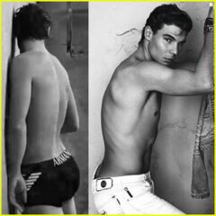 RAFA NADAL SE QUITA LA ROPA PARA VESTIR DE ARMANI