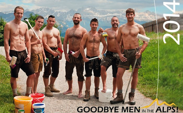 Men In The Alps: un calendario para la lucha contra el SIDA