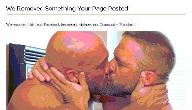 Actor porno denuncia a Facebook de censurar foto de beso gay